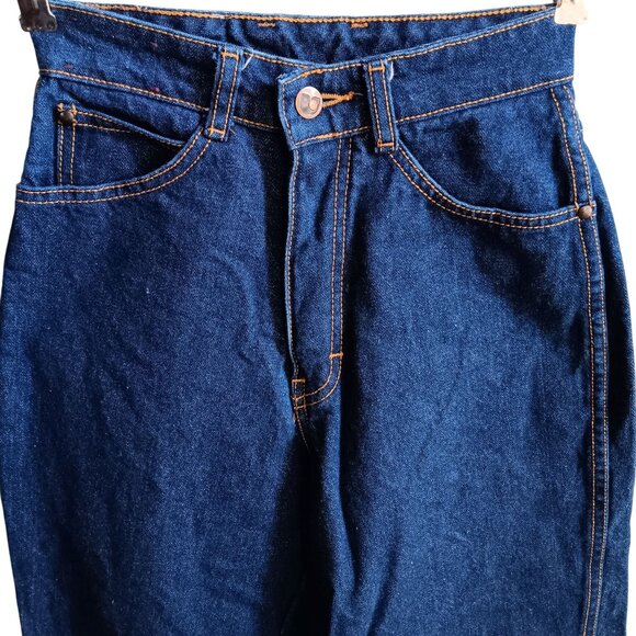 Vintage Womens Jeans 3 23x31 80s HIGH WAIST UNION BAY Denim DISCO POCKET Jeans - Picture 3 of 7